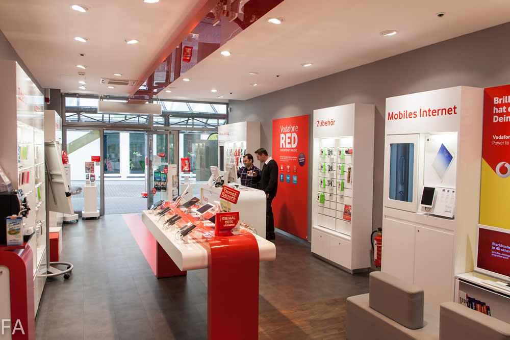 Der Vodafone Shop mit MegaRepair in Pinneberg. 